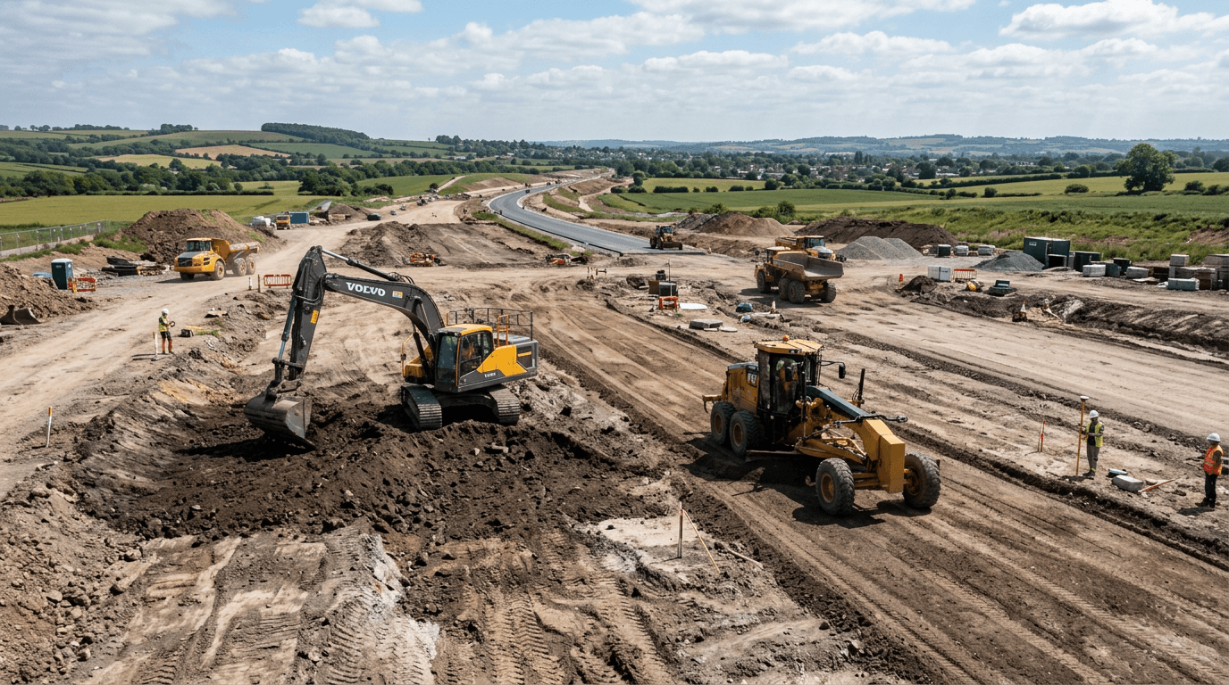 Подготовка полотна при дорожных работах под ключ