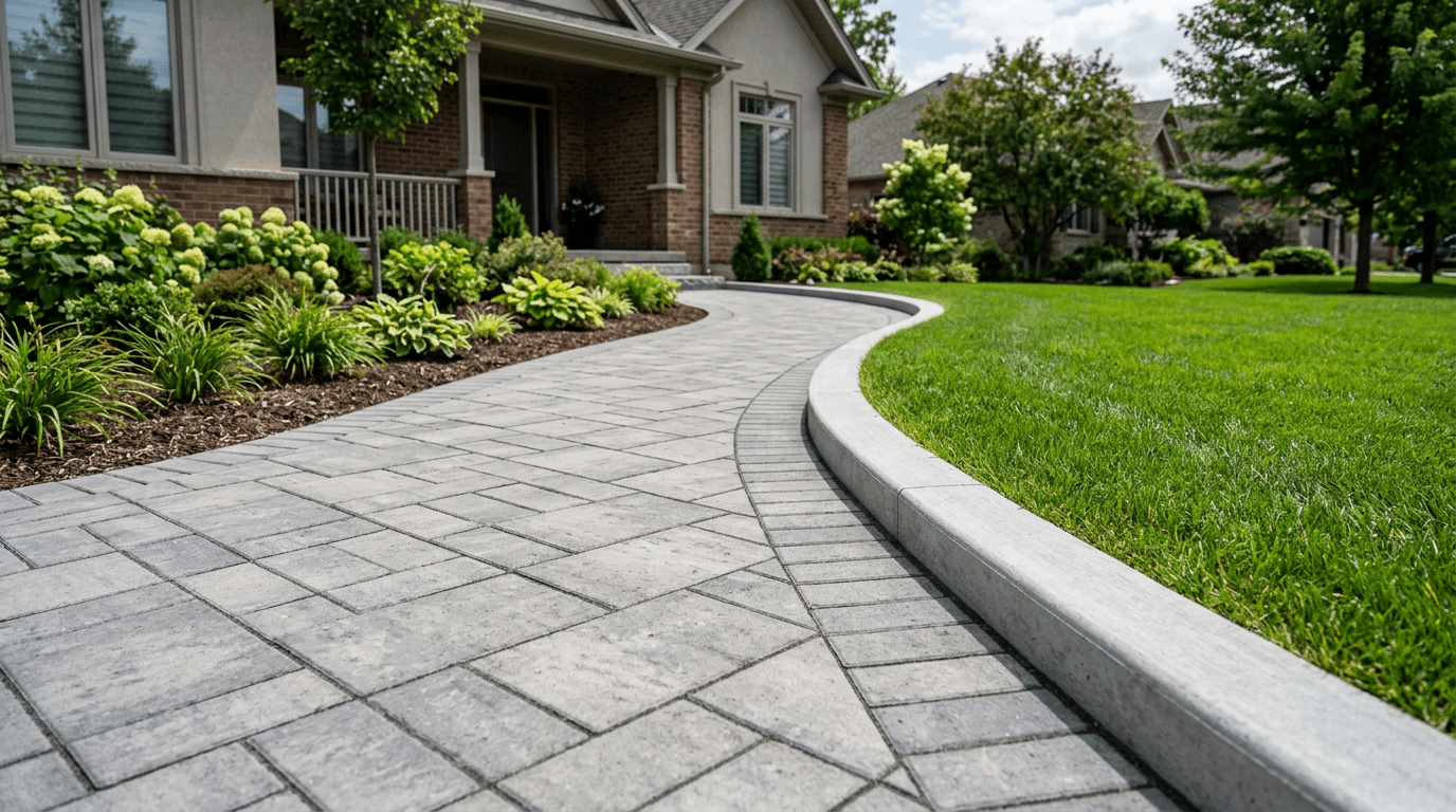 Готовая дорожка из тротуарной плитки