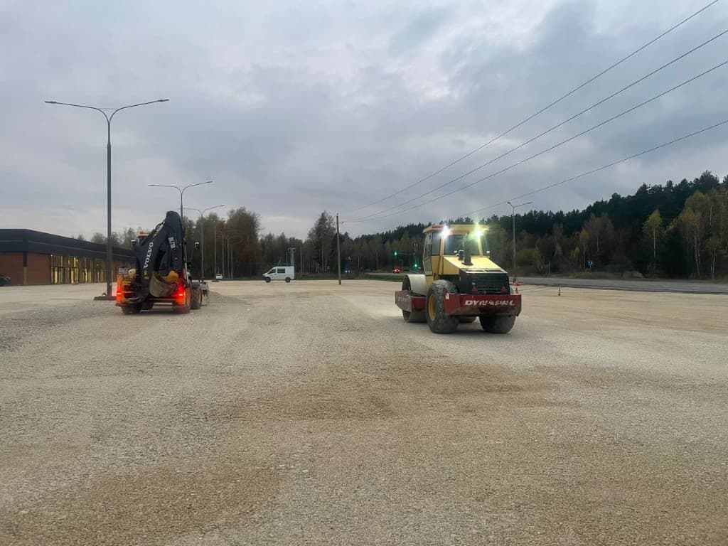 Наши работы по асфальтированию и дорожным работам — фото 1