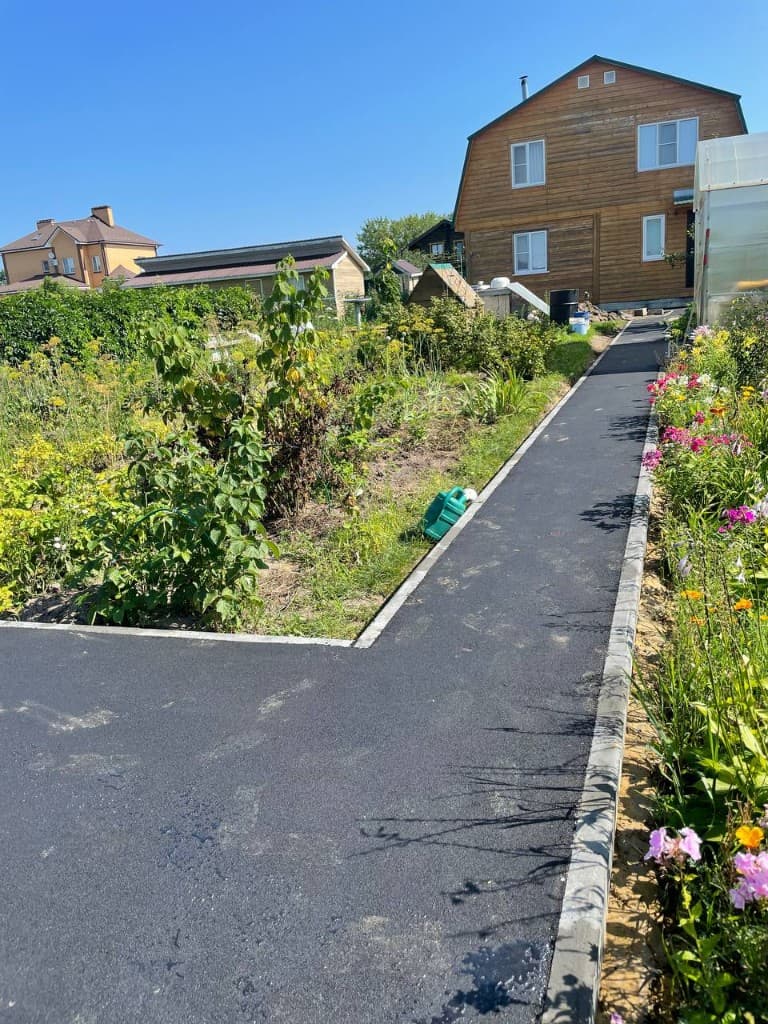 Наши работы по асфальтированию и дорожным работам — фото 23