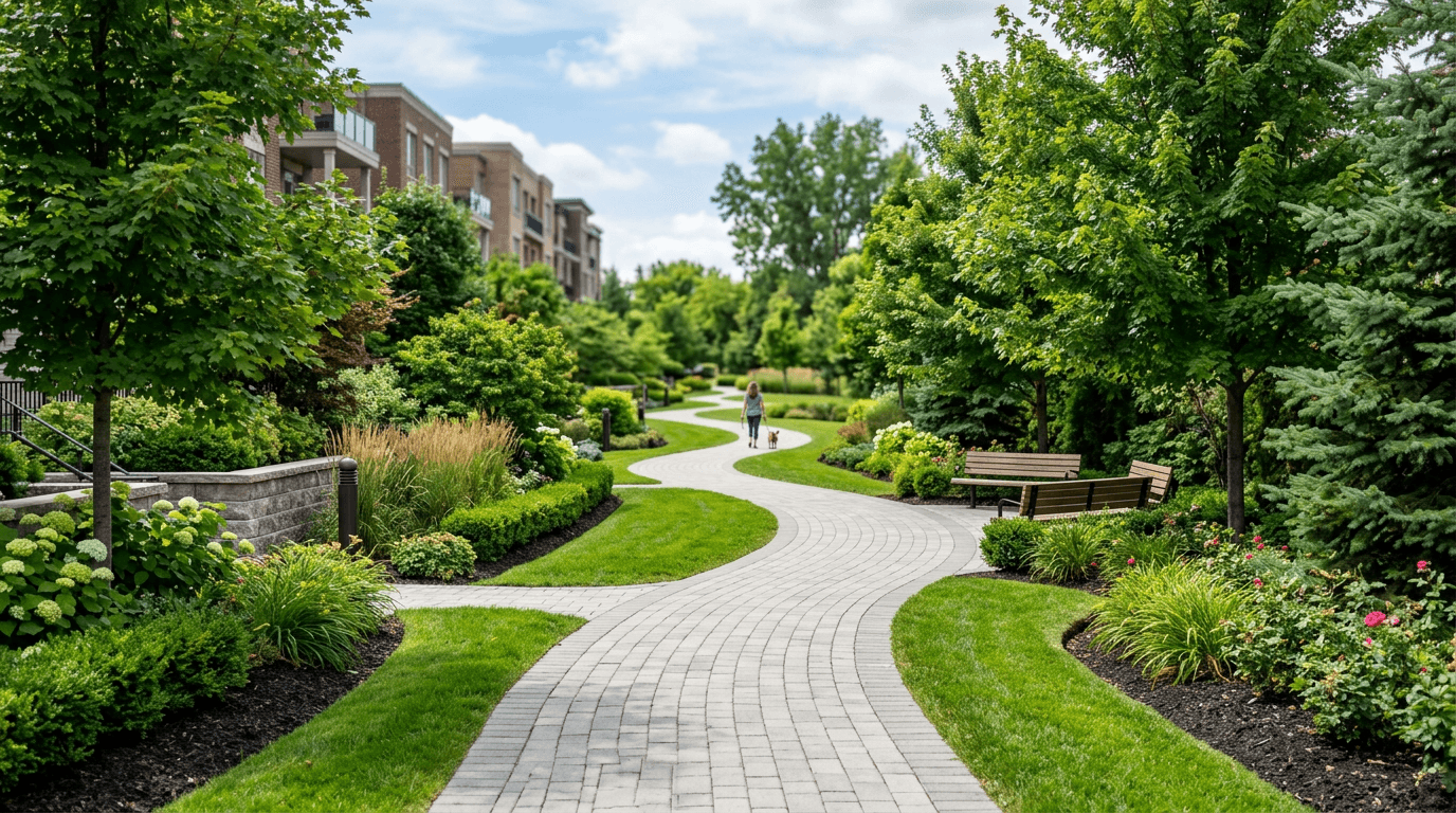 Готовая благоустроенная территория